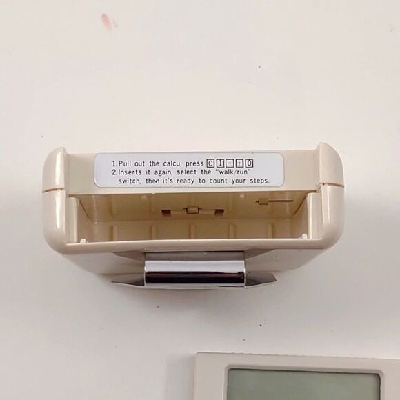 Lillian Vernon Count A Step Electric Pedometer with  Slide out Calculator - Picture 9 of 14